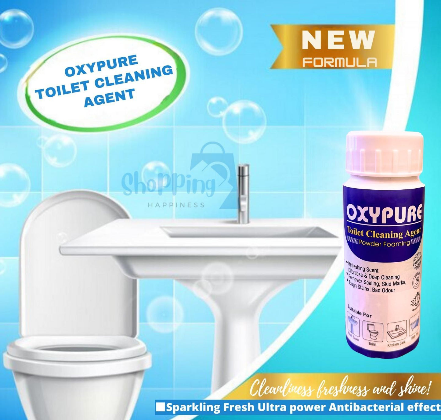 OxyPurOxyPure Toilet Cleaning Agent 100 gm (Pack of 2)